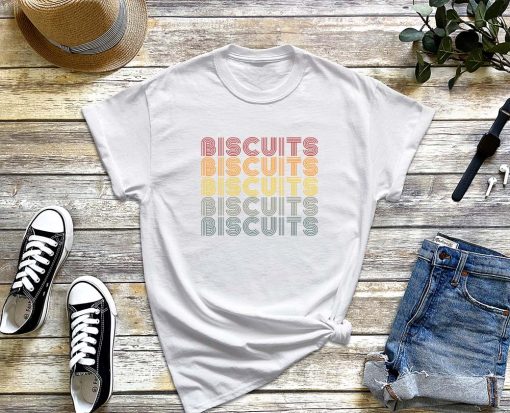 Biscuits Lover Retro Style T-Shirt, Biscuit Shirt, Gift for Biscuits Lover, Valentine's Day Gift