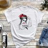 Womens Custodian Rosie the Riveter Pin up T-Shirt, Strong Mom Life, Messy Bun Shirt, Edgy Mother's Day Gift