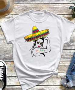 Mexican Womens Cinco De Mayo Mustach Face T-Shirt, Mexican Shirt, Funny Cinco De Mayo Gift