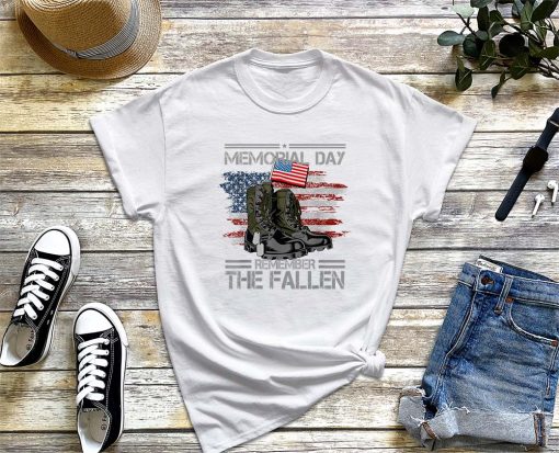 Memorial Day Remember the Fallen T-Shirt, Veteran Military Vintage Shirt, Fallen Soldier Shirt, Fallen Hero Shirt