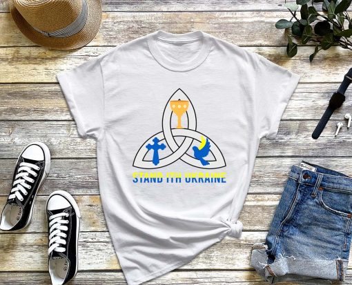Stand with Ukraine God Trinity Sunday T-Shirt, Father, Son, Holy Spirit, I Stand with Ukraine Shirt