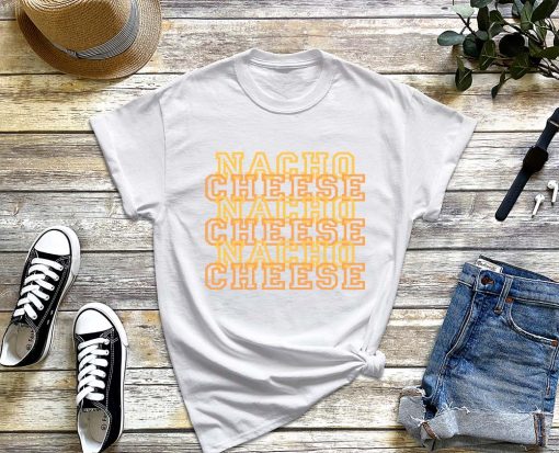 Retro Nacho Cheese T-Shirt, Vintage Nacho Day, Taco Nacho Cheese Lover Gift