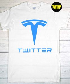 Tesla Elon Musk Twitter T-Shirt, Tesla Twitter Shirt, Gift for Tesla Lover Elon Musk Tesla Shirt