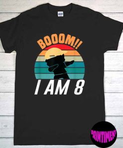 Boom I'm 8 Years Old 8th Birthday Party Dabbing for Kids Boy Tee, 8th Birthday Shirt, Dabbing Shirt, 8th Birthday Gifts