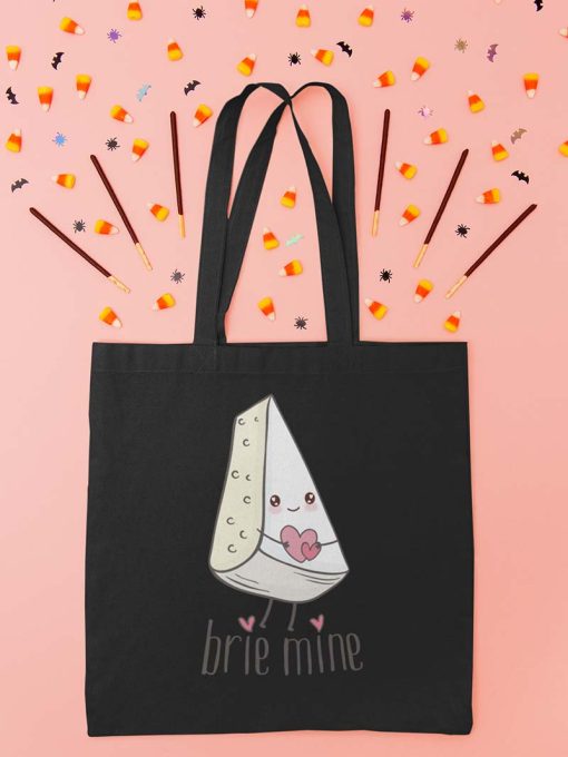 Cute Cheese Lover Valentines Day Pun - Brie Mine Tote Bag, Gift Your Favorite Cheese Lover, Funny Cheese Pun Design Tote