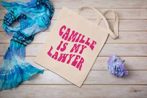 Camille Is My Lawyer Tote Bag, Trial Justice Bag, I Love Camille Vazquez, Camille's Fan, Johnny Depp's Lawyer Bag, Camille, Canvas Tote