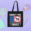 Donkey Pox the Disease Destroying America Tote Bag, Funny Anti Biden Bag, Conservative Bag, Democratic Party Logo, Canvas Tote