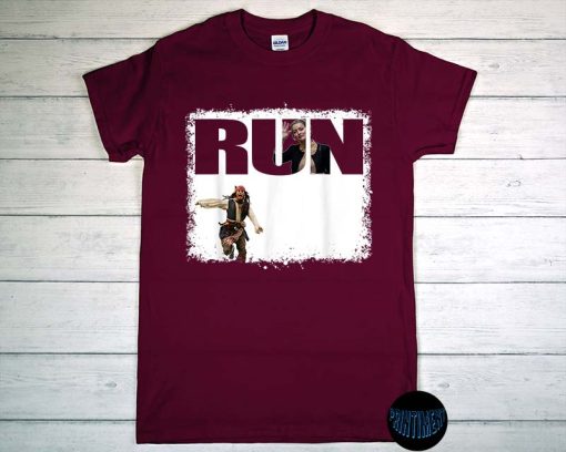 Johnny Run T-Shirt, Est. 2022 Mega Pint for Johnny, Run Go Johnny, Johnny Depp Shirt, Jack Sparrow Run T-Shirt