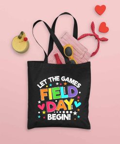 Let the Games Begin - Field Day Tote Bag, Happy Field Day 2022 Tote Bag, Today Have A Fun Day, Field Day Cotton Canvas Tote