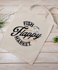 Fish Flappy Market Tote Bag, Funny Amber Heard, Justice for Johnny, Shopping Bag, Objection Hearsay, Canvas Tote Bag