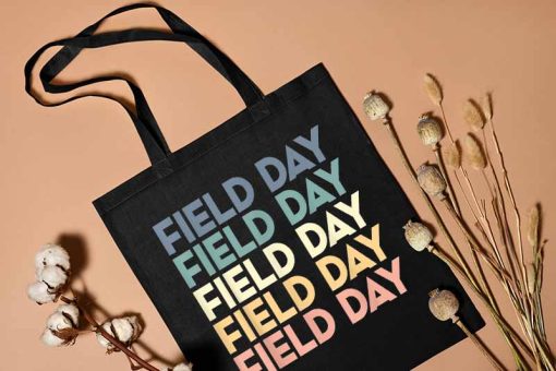 Happy Field Day Tote Bag, Funny School Field Day 2022 Last Day of School Gifts, Today Have A Fun Day Tote Bag, Cotton Canvas Tote