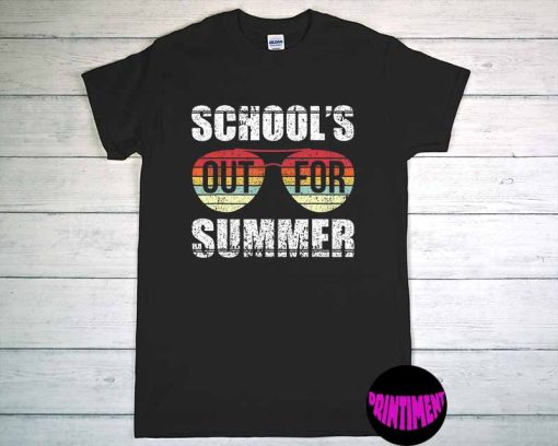 School’s Out for Summer T-Shirt, Teacher Summer Shirt, Vacation Shirt, Funny Graduate Tee, Last Day Of School, Teacher Student Gift