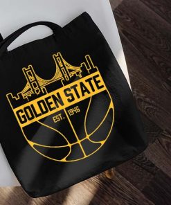Golden State Est. 1946 Tote Bag, I Love Warriors City Oakland State, California Team Bag, Playoffs Gold Blooded Mantra Tote Bag