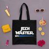 Jedi Master Tote Bag, Young Padawan Bag, Disney Star Wars, Star Wars Jedi Master Padawan Canvas Tote, Shopping Bag, Cotton Tote Bag