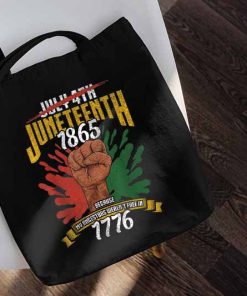 Juneteenth Celebrating Black Freedom Tote Bag, 4th of July Bag, Black History, Independence Day Tote Bag