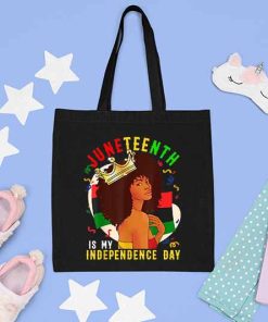Juneteenth Tote Bag, Juneteenth Bag for Women Queen, Juneteenth Freeish Since 1865, Independence Day, Cotton Canvas Tote Bag