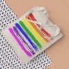 LGBT Gay Pride Flag Tote Bag - Gay Pride 2022, LGBT Bag, Rainbow Tote Bag, LGBT, Canvas Tote Bag