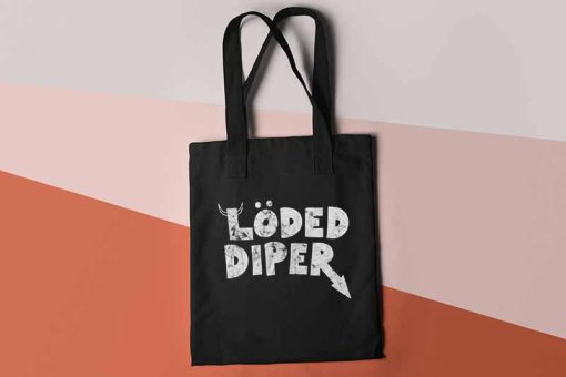 Loded Diper Tote Bag, Diary of a Wimpy Kid Canvas Tote, Vintage Look, Rodrick Heffley Bag, Unique Tote Bag