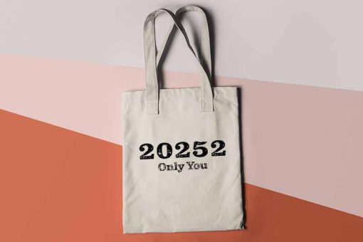 20252 Only You Premium Tote Bag, Only You Monochrome, Camping Bag, Nature Lover, Hiking Tote Bag