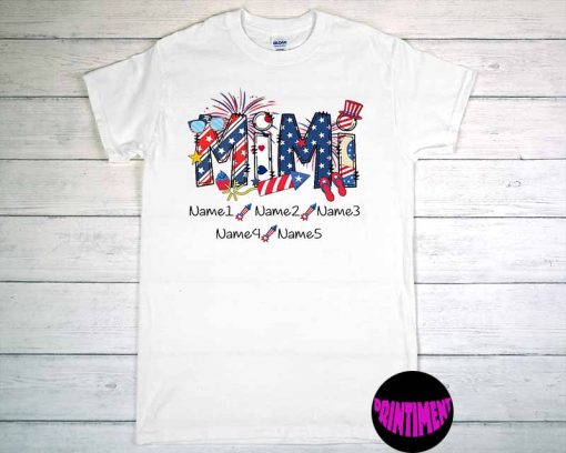 Personalized Mimi 4th Of July Tee, Custom Funny Kid T-Shirt, 4th Of July Shirt, Memorial Day Shirt, Mother's Day Independence Party Gift