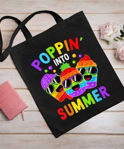 Poppin Into Summer Tote Bag, Pop It Last Day Of School, Hello Summer Tote, School Out for Summer, End Of Year Gift Tote Bag