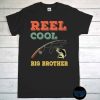 Reel Cool Big Brothers T-Shirt, Gift Older Brother, Boys Fishing Gift T-Shirt, Sibling Shirt, Fisherman, Fisherboy Tee