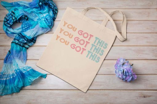 Vintage You Got This Tote Bag, Teacher Testing, Hey You Got This, Confidence Tote Bag, Self Assurance Carrying, Womens Travel Bag