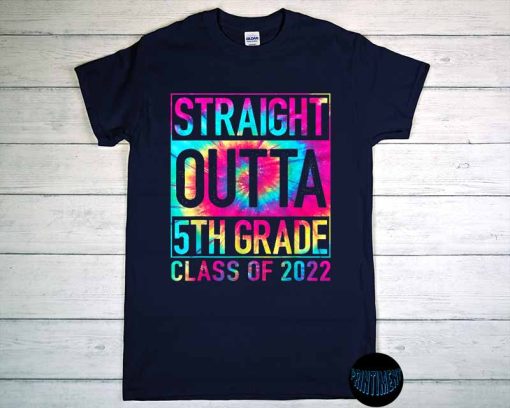 Straight Outta Grade T-Shirt, Class of 2022, Elementary School Graduation, Last Day of School Top, Funny Grade Tee, Primary School