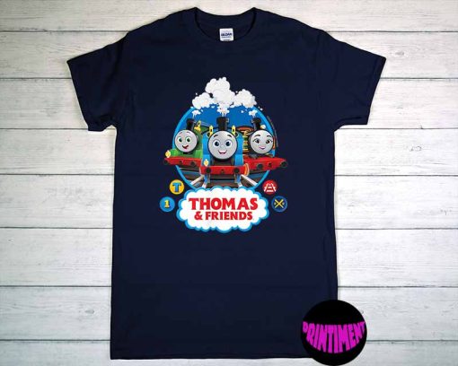 Thomas & Friends – Percy Thomas & Nia T-Shirt, Thomas & Friends Birthday Shirt, Thomas the Train Birthday Shirt
