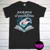 Oceans of Possibilities T-Shirt, Summer Reading 2022 Librarian Unisex Tee, Reading Lovers Gift Shirt, Ocean Theme Shirt