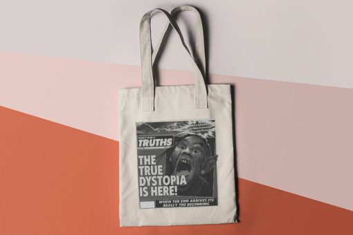 Travis Scott Tote Bag, Cactus Jack Canvas Tote, Escape Plan, Mafia, Dystopia Bag, Astroworld, Travis Scott Bag, Hip Hop Tote Bag