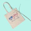 USA Flag Patriotic Hearts Tote Bag, 4th of July Bag, Sweet Land of Liberty, Independence Day Tote, Patriotic Tote Bag