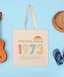 Vintage 1973 Limited Edition 49th Birthday Tote Bag, Vintage Retro Birthday Bag, Funny Gift for Mother’s Day