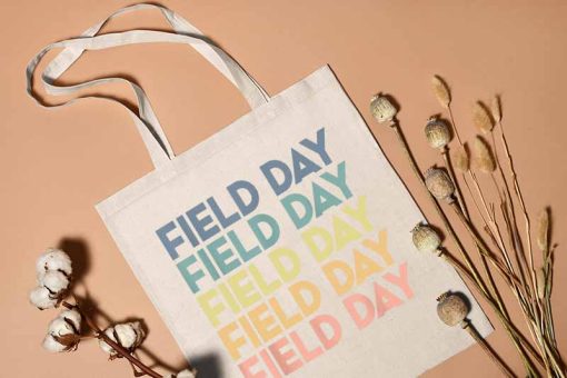 Happy Field Day Tote Bag, Funny School Field Day 2022 Last Day of School Gifts, Today Have A Fun Day Tote Bag, Cotton Canvas Tote