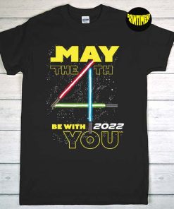 Lightsabers May the 4th Be with You 2022 T-Shirt, Star Wars Day Shirt, Family Shirt, Disney Family Shirt