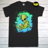 Drunk Alien in Space UFO Believer T-Shirt, Aliens Drink Beer Shirt, Alien Gift, Funny Alien Shirt