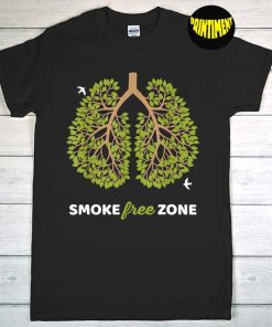 No Smoking T-Shirt, Quit Smoking Motivation, Smoke Free Zone for World No Tobacco Day Shirt, Stop Smoking Shirt