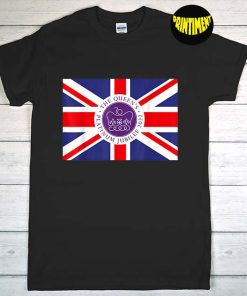 Queens Platinum Jubilee 70 Years Union Jack T-Shirt, Royal Jubilee British Flag Shirt, Jubilee Celebration Gift
