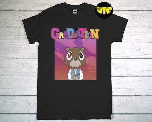 Kanye West Graduation T-Shirt, Vintage Graphic Shirt, Graphic Rap Hip-Hop Shirt, Graduation Bear Kanye Shirt