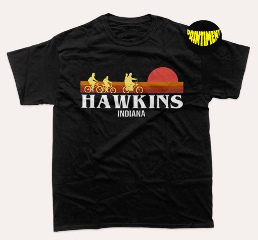 Hawkins Indiana Stranger Things Retro T-Shirt, Movie Vintage Shirt, Hawkins Indiana Shirt, Stranger Things 4 Tee