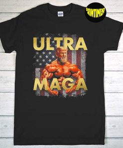 Trump Buff Ultra Maga T-Shirt, USA Patriotic Shirt, Trump Ultra Maga, Funny Trump Biden American Flag Shirt