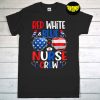 Red White Blue Nurse Crew Sunglasses 4th Of July T-Shirt, American Flag Shirt, Nursing Independence Day Party