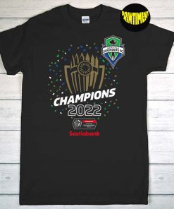 Seattle Sounders - Champions 2022 Concacaf Champions League T-Shirt, Seattle Sounders FC, Seattle Love Shirt