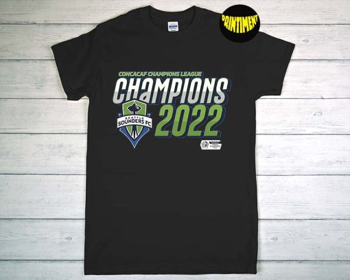 Seattle Sounders T-Shirt, Champions 2022 Concacaf Champions, Washington State Shirt, Gift From Seattle
