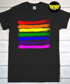 LGBT Gay Pride Flag T-Shirt, LGBT Flag Shirt, Pride Week Gift, Pride Month Shirt, LGBTQ Rainbow Shirt, LGBT Pride Shirt