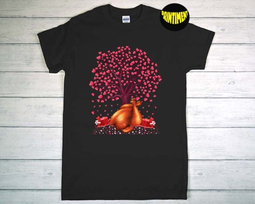 Fried Chicken Fast Food Lover T-Shirt, Fried Chicken Valentine's Day, Chicken Lover Shirt, Funny Food Shirt