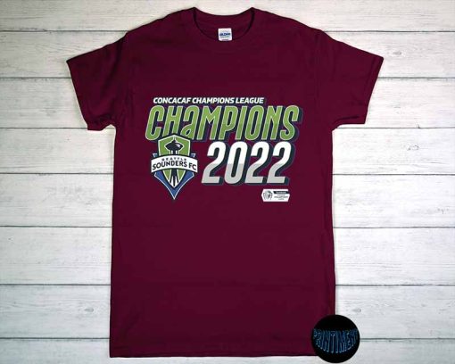 Concacaf Champions League Champions 2022 T-Shirt, Seattle Sounders, Seattle Sounders FC 2022 Shirt, Football Competition