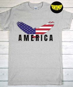 Patriotic Eagle T-Shirt, 4th of July Shirt, America Eagle Shirt, American Pride Shirt, Patriotic Shirt