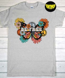 Peace Sign Love 60s 70s T-Shirt, Flower Hippie Shirt, Hippie Women Shirt, Peace Symbol Shirt, Love Peace Tee