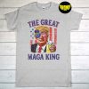 The Great Maga King Trump Beer US Flag T-Shirt, Ultra Mega King, USA Patriotic Shirt, American Flag Shirt